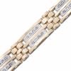 Thumbnail Image 0 of Men's 1 CT. T.W. Diamond Bracelet in 10K Two-Tone Gold - 8.5"