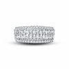 Thumbnail Image 1 of 1 CT. T.W. Round and Baguette Diamond Anniversary Band in 10K White Gold