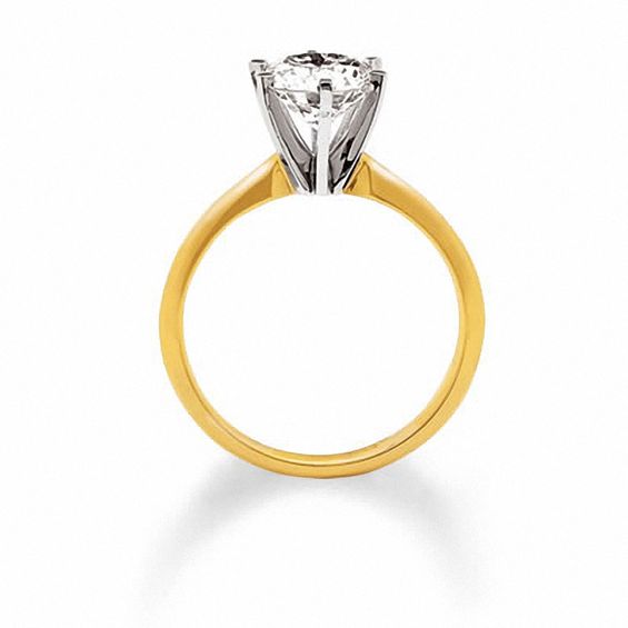 1-1/2 CT. Certified Diamond Solitaire Engagement Ring in 14K Gold (K/I2)