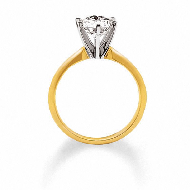 Main Image 3 of 1-1/2 CT. Certified Diamond Solitaire Engagement Ring in 14K Gold (K/I2)
