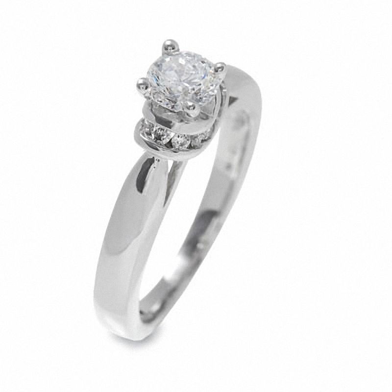 3/4 CT. T.W. Diamond Solitaire Engagement Ring in 14K White Gold