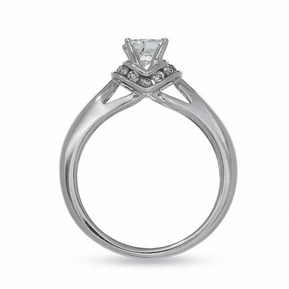 3/4 CT. T.w. Diamond Solitaire Engagement Ring in 14K White Gold