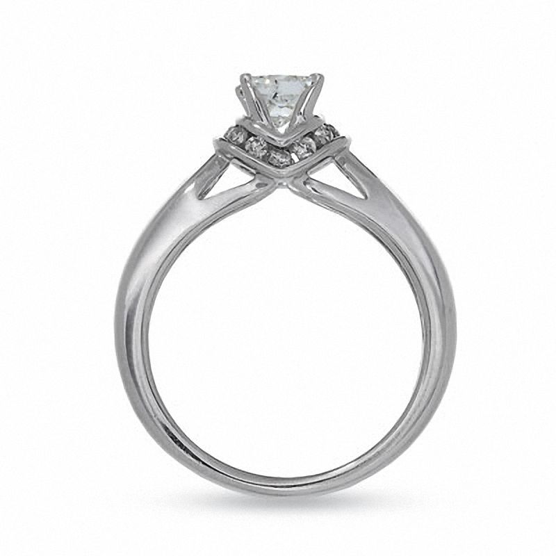 3/4 CT. T.W. Diamond Solitaire Engagement Ring in 14K White Gold
