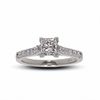 Thumbnail Image 1 of 1 CT. T.W. Certified Colourless Princess-Cut Diamond Solitaire Engagement Ring in 18K White Gold