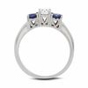 Thumbnail Image 3 of Diamond and Sapphire Past Present Future® Ring in 14K White Gold