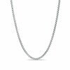 0.8mm Adjustable Box Chain Necklace In 14K White Gold - 22