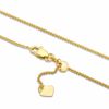Thumbnail Image 2 of Adjustable 0.85mm Wheat Chain Necklace in 14K Gold - 22"
