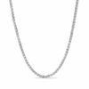 0.85mm Adjustable Wheat Chain Necklace In 14K White Gold - 22