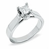 Thumbnail Image 1 of 1 CT. T.W. Certified Princess-Cut Diamond Solitaire Engagement Ring in 14K White Gold