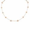 Thumbnail Image 1 of Apricot Freshwater Cultured Pearl Necklace in 14K Gold