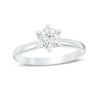Thumbnail Image 0 of 1 CT. Certified Diamond Solitaire Engagement Ring in 14K White Gold (I/I2)