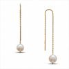 Thumbnail Image 1 of Freshwater Cultured Pearl Threader Earrings in 14K Gold