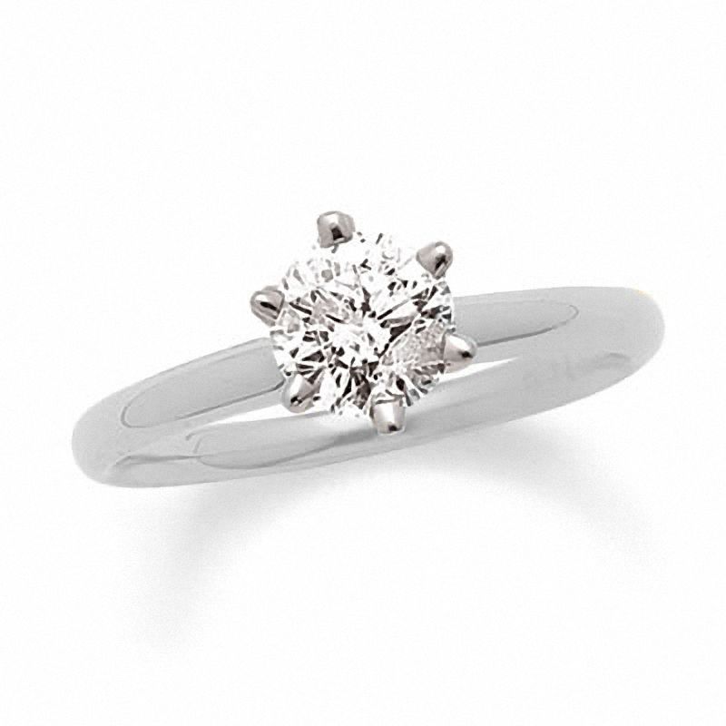 1 CT. Diamond Solitaire Engagement Ring in 14K White Gold
