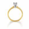 Thumbnail Image 3 of 1/4 CT. Princess Cut Diamond Solitaire Engagement Ring in 14K Gold