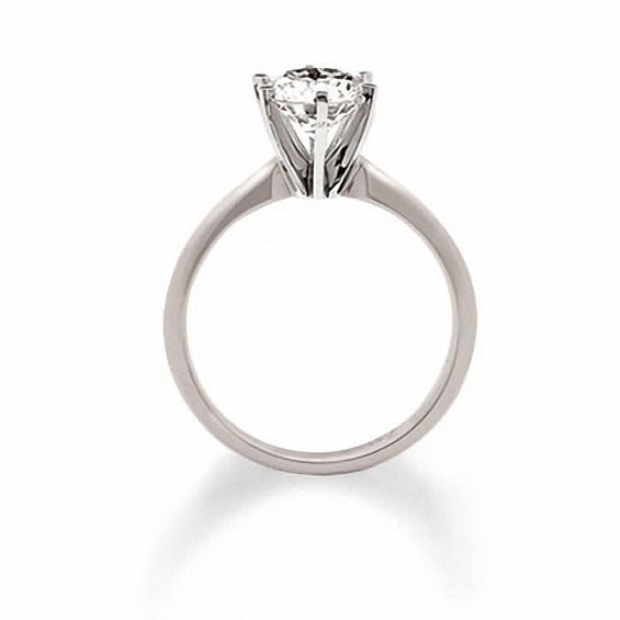 1 CT. Certified Diamond Solitaire Engagement Ring in 14K White Gold
