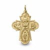 Thumbnail Image 0 of 14K Gold Four Way Cross Medal