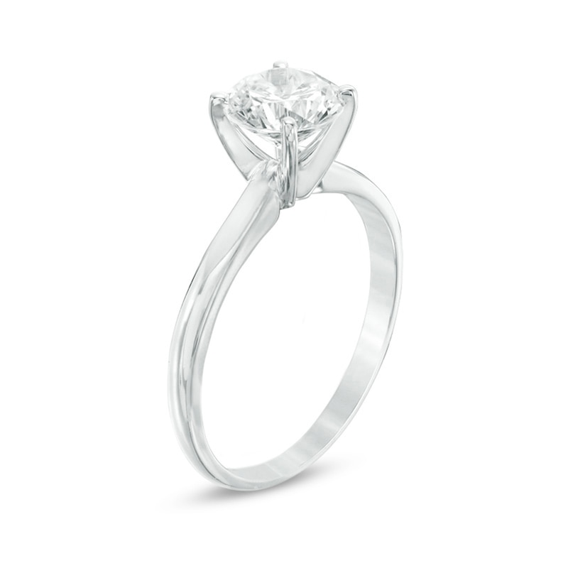 1-1/2 CT. Certified Diamond Solitaire Engagement Ring in 14K White Gold (I/I1)