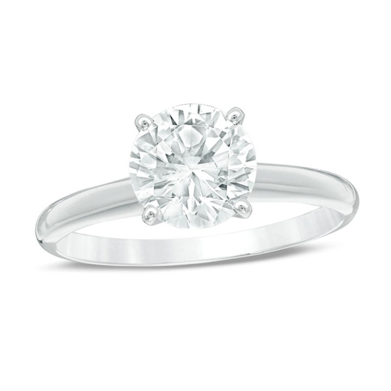 2 CT. Certified Diamond Solitaire Engagement Ring in 14K White Gold (I/I1)