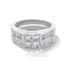 Thumbnail Image 1 of 2 CT. T.W. Quad Princess-Cut Diamond Bridal Set in 14K White Gold