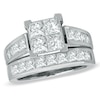 Thumbnail Image 0 of 3 CT. T.W. Quad Princess Cut Diamond Bridal Set in 14K White Gold