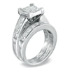 Thumbnail Image 1 of 3 CT. T.W. Quad Princess Cut Diamond Bridal Set in 14K White Gold