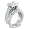 Thumbnail Image 2 of 3 CT. T.W. Quad Princess Cut Diamond Bridal Set in 14K White Gold