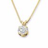 Thumbnail Image 1 of 1/3 CT. Diamond Solitaire Pendant in 14K Gold