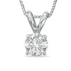 Thumbnail Image 1 of 1 CT. Diamond Solitaire Pendant in 14K White Gold