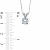 Thumbnail Image 1 of 1 CT. Diamond Solitaire Pendant in 14K White Gold