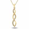 Thumbnail Image 0 of 1/10 CT. T.W. Diamond Twine Pendant in 10K Gold