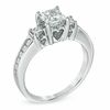 Thumbnail Image 1 of 1-1/2 CT. T.W. Princess-Cut Diamond Past Present Future® Ring in 14K White Gold