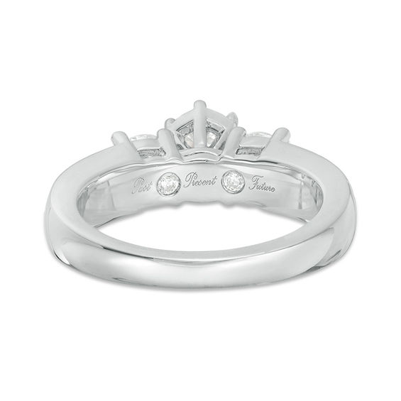 3 CT. T.w. Diamond Past Present FutureÂ® Bridal Set in 14K White Gold