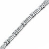 Thumbnail Image 0 of 1 CT. T.W. Diamond Channel "X" Bracelet in 10K White Gold