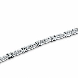 Gold Bracelets Zales T W Diamond Channel X Bracelet