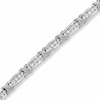 Thumbnail Image 1 of 2 CT. T.W. Diamond Fashion "X" Bracelet in 10K White Gold
