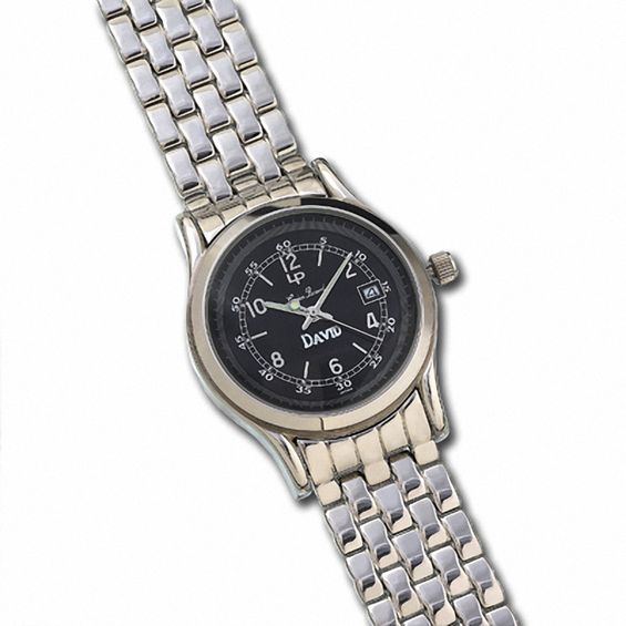 Mens Lucien Piccard Watch with Black Dial (Model: 26493Bk)