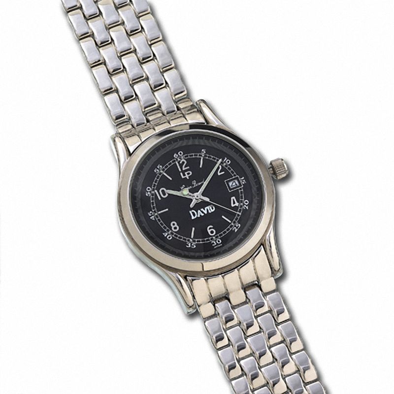 Men's Lucien Piccard Watch with Black Dial (Model: 26493BK)