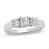 1 CT. T.w. Diamond Three Stone Ring In 14K White Gold