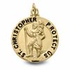 Thumbnail Image 1 of 14K Gold St. Christopher Medal
