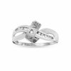 Thumbnail Image 1 of Diamond Accent "Love" Knot Ring in 10K White Gold