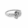 Thumbnail Image 3 of Diamond Accent "Love" Knot Ring in 10K White Gold