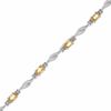 Thumbnail Image 1 of Citrine and Diamond Bracelet in Sterling Silver