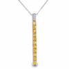 Thumbnail Image 1 of Citrine Drop Pendant in Sterling Silver