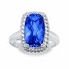 Thumbnail Image 2 of Simulated Tanzanite Ring in Sterling Silver