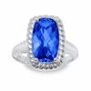 Thumbnail Image 1 of Simulated Tanzanite Ring in Sterling Silver