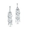 Thumbnail Image 1 of 14K White Gold Teardrop Chandelier Earrings