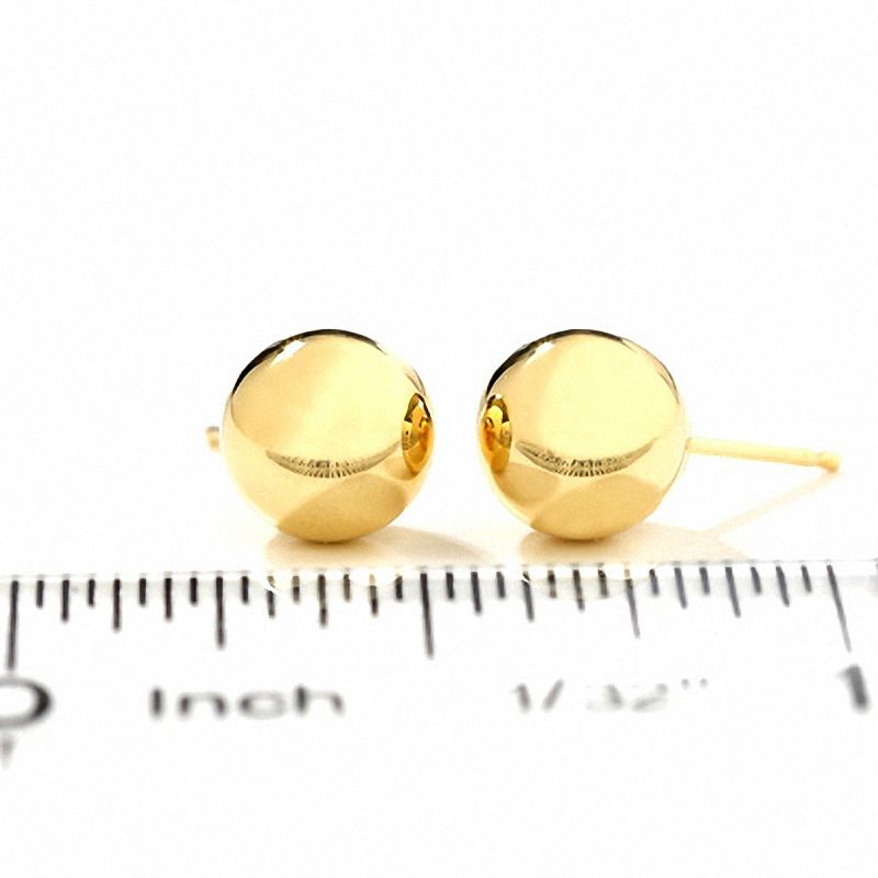 Main Image 2 of 14K Gold 7.0mm Ball Stud Earring