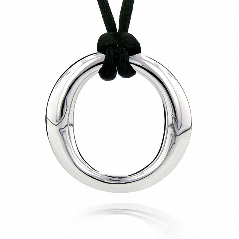 Main Image 1 of Sterling Silver Circle Pendant