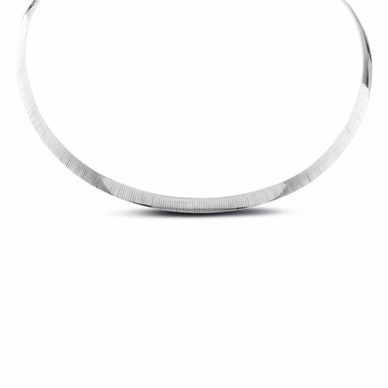 Ladies' 14K Gold 6.0mm Reversible Omega Necklace