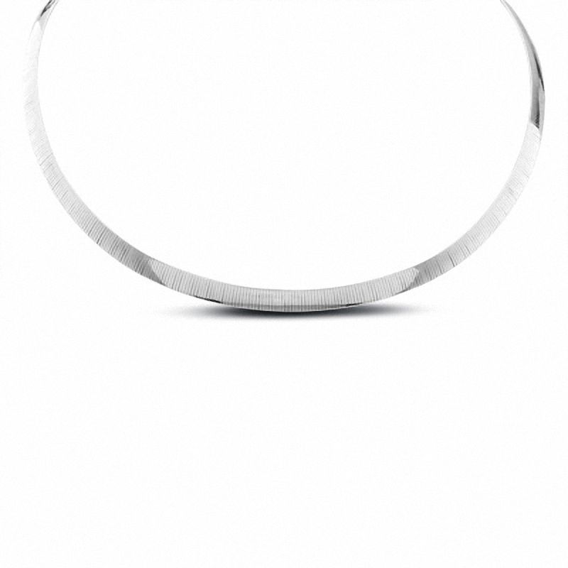 Main Image 1 of Ladies' 14K Gold 6.0mm Reversible Omega Necklace